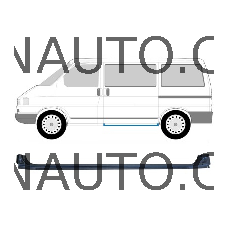 Práh přední VW T4 - levý
