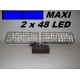 Stroboskopy MAXI 2 x 48 LED modré