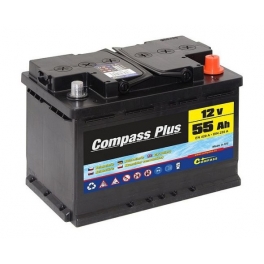 Autobaterie COMPASS PLUS 12V 55Ah 420A