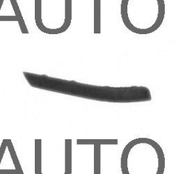 Černá lišta zadního nárazníku Opel Astra H combi - levá