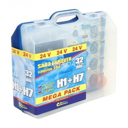 árovky 24V servisní box MEGA H1+H7+pojistky