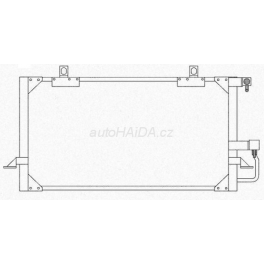 Chladiè klimatizace 660x340x20mm Audi 80 (B4)