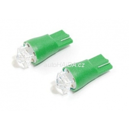 Žárovka 1SUPER LED 12V T10 zelená 2ks