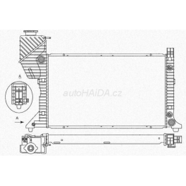 Chladič vody Mercedes Sprinter 1995-2000 2,2 2,3 2,9