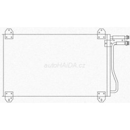 Chladic klimatizace 670 (625)x380x16 Mercedes Sprinter 1995-2002