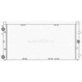 Chladiè vody 722x380x34mm VW T4