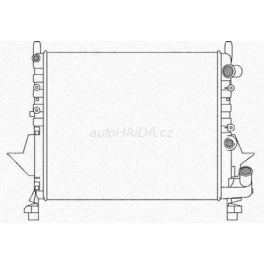 Chladiè vody 430x378x28mm Renault Twingo 1993-1997 bez klimatizace