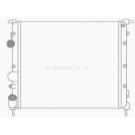 Chladič vody Renault Kangoo 1998 1,2 / 1,4, Clio II 1,4 / 1,6