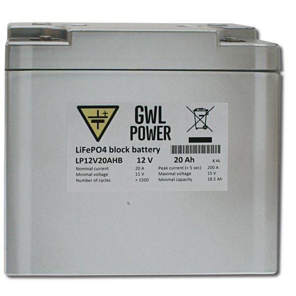 Igangværende tjene Uheldig GWL/Power Lithium Battery LiFePO4 (12V/20Ah) - autohaida.eu