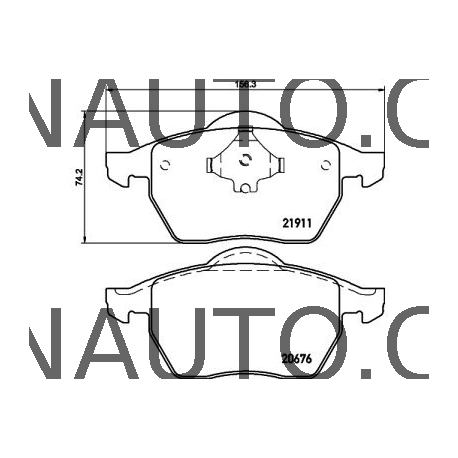 Brzdové destičky SRL S70-0010 Audi, Seat, Škoda, VW - přední