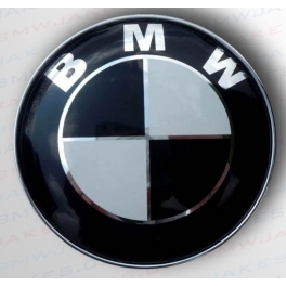 BMW znak na víko kufru, Emblem, prùmìr 73 mm Èernobílý