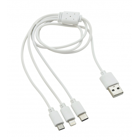 Nabíjecí USB kabel 3in1 (micro USB, iPhone, USB C)